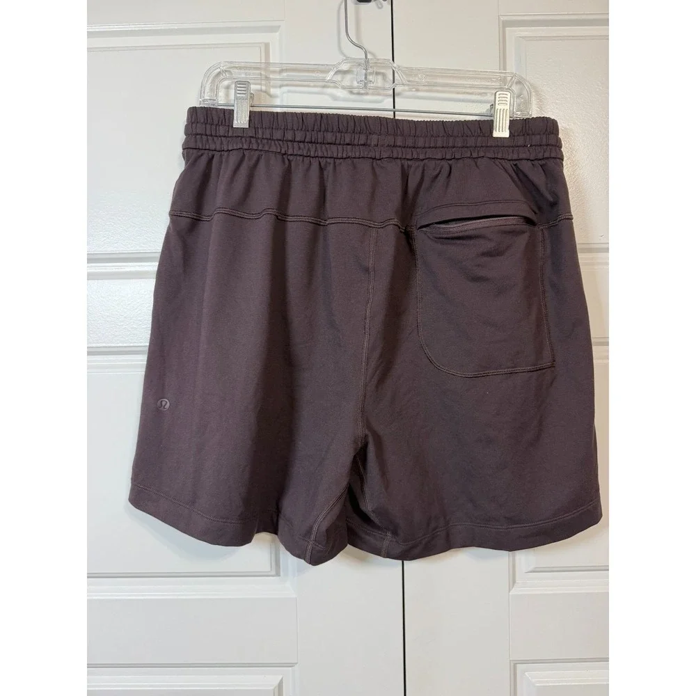 Lululemon City Sweat Short Mens Large Espresso Brown 5 Inch Inseam LM7BI2S